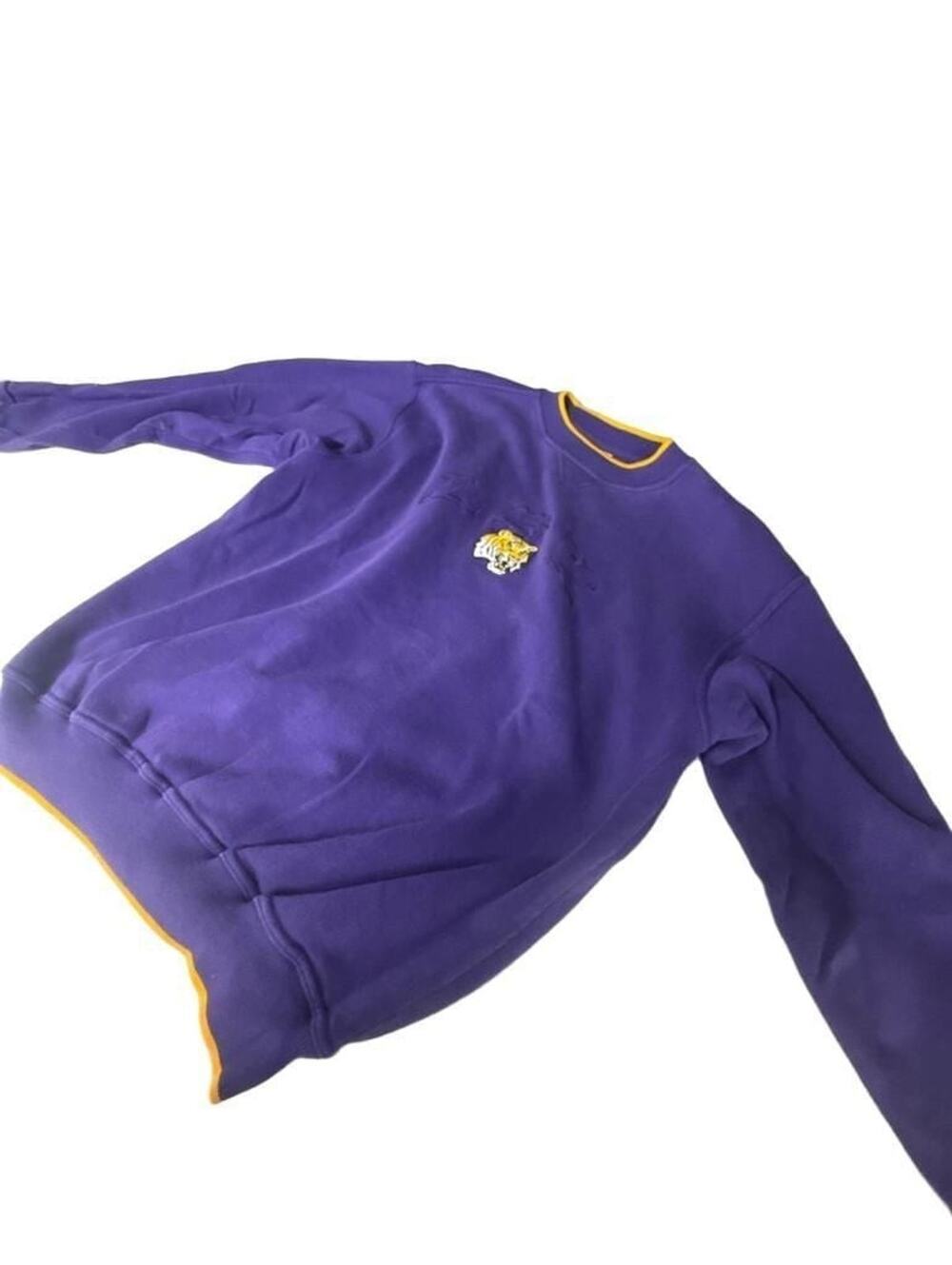 2000s Red Oak Vintage LSU Tigers Purple and Gold Crewneck Sweatshirt Medium